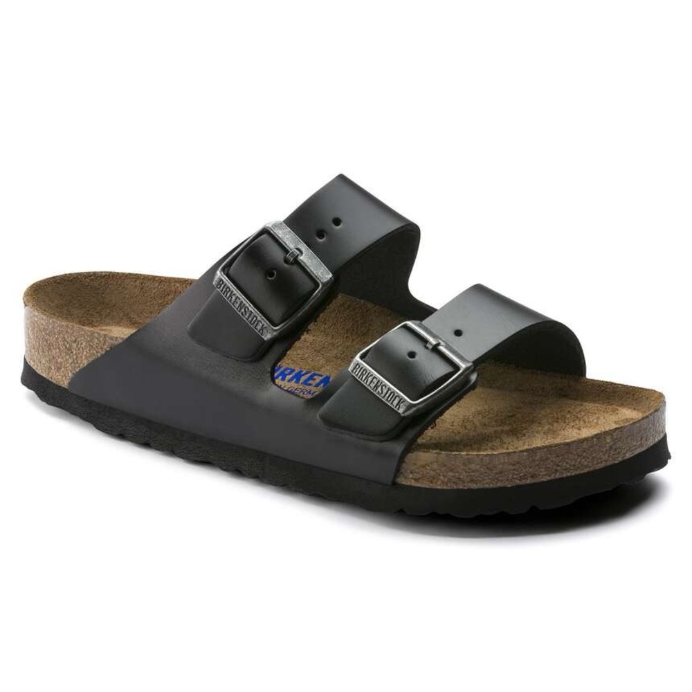 Birkenstock Arizona soft footbed waxy leather amalfi black size 37 (W6/6.5)